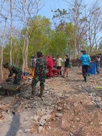 Semangat Gotong Royong, Pemerintah Kalurahan Tancep Bersama Warga Gelar Kegiatan Pra TMMD